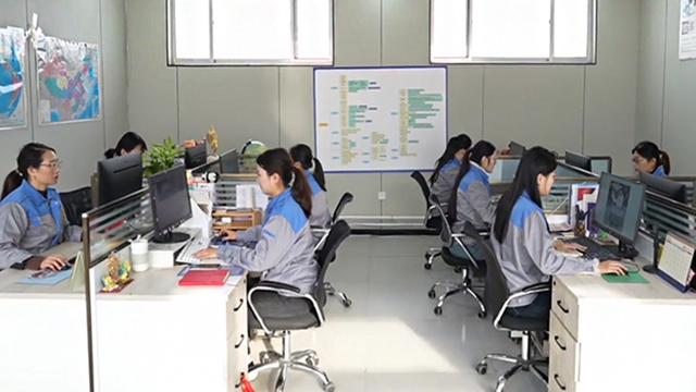 Production team of food processing machines