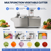 High Efficiency Stainless Steel Vegetable Cutting Machine for Commercial Kitchens Processing