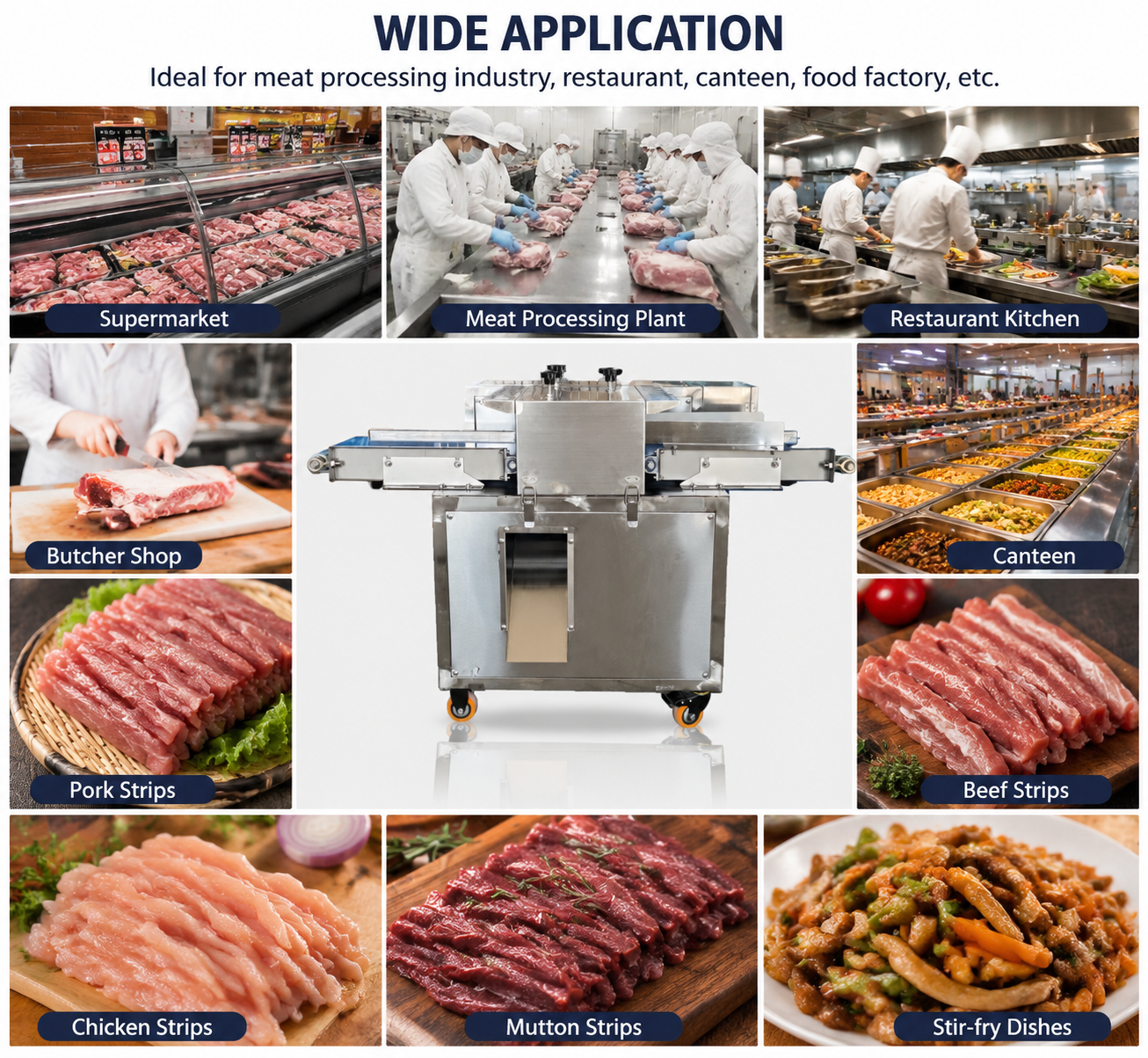 Industrial Layered Strip Cutter, Low Waste & Stable Continuous Operation