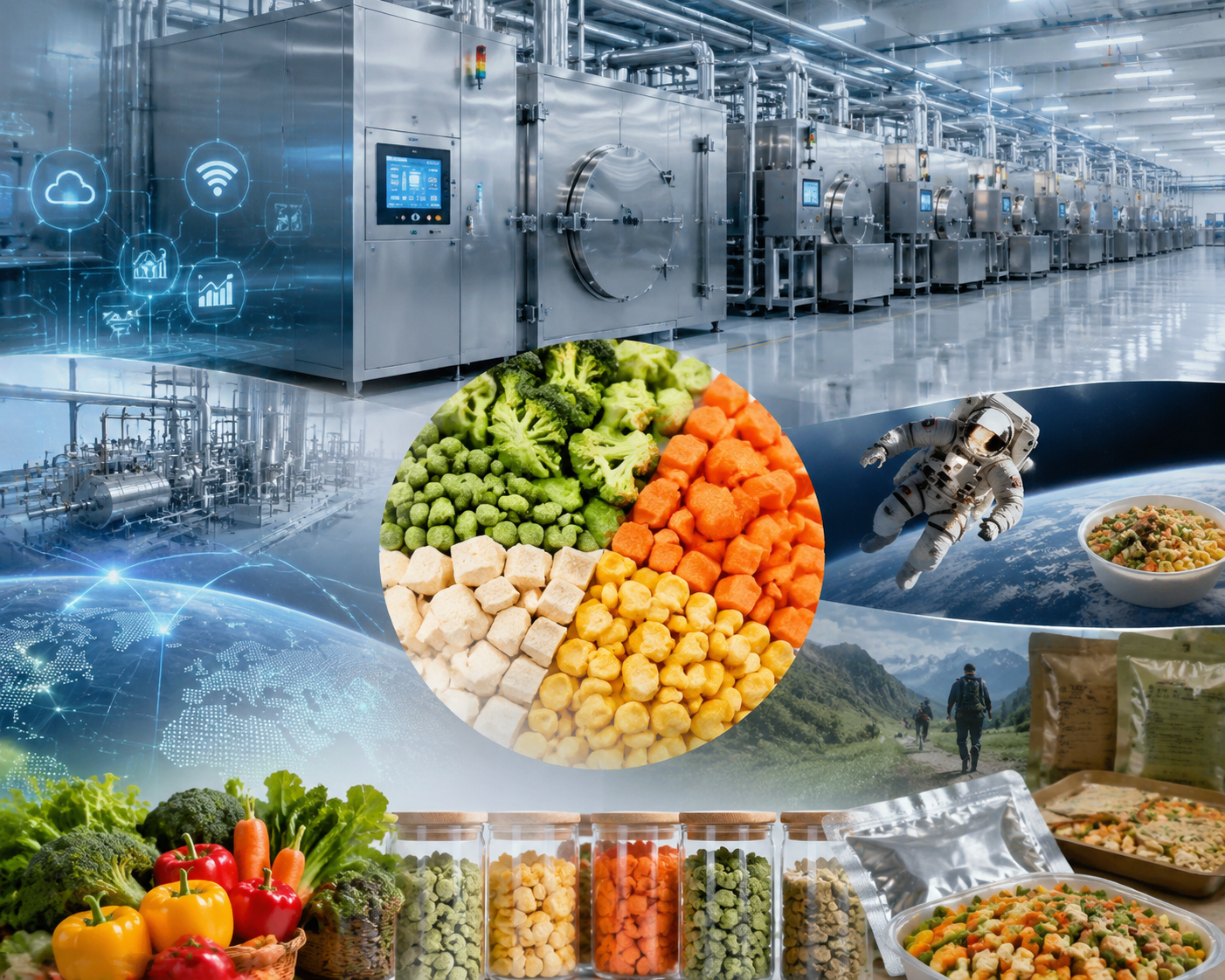 Vacuum Freeze Drying Line for Vegetables