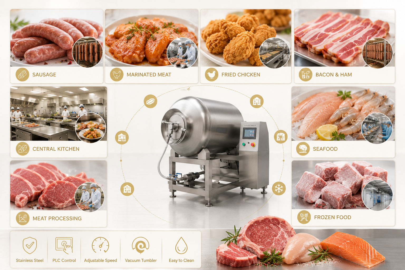 Tumbling Machine for Meat