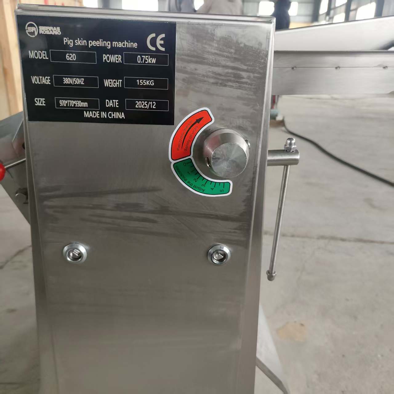 Pig Pork Skin Peeling Machine for Industrial Meat Processing Equipment