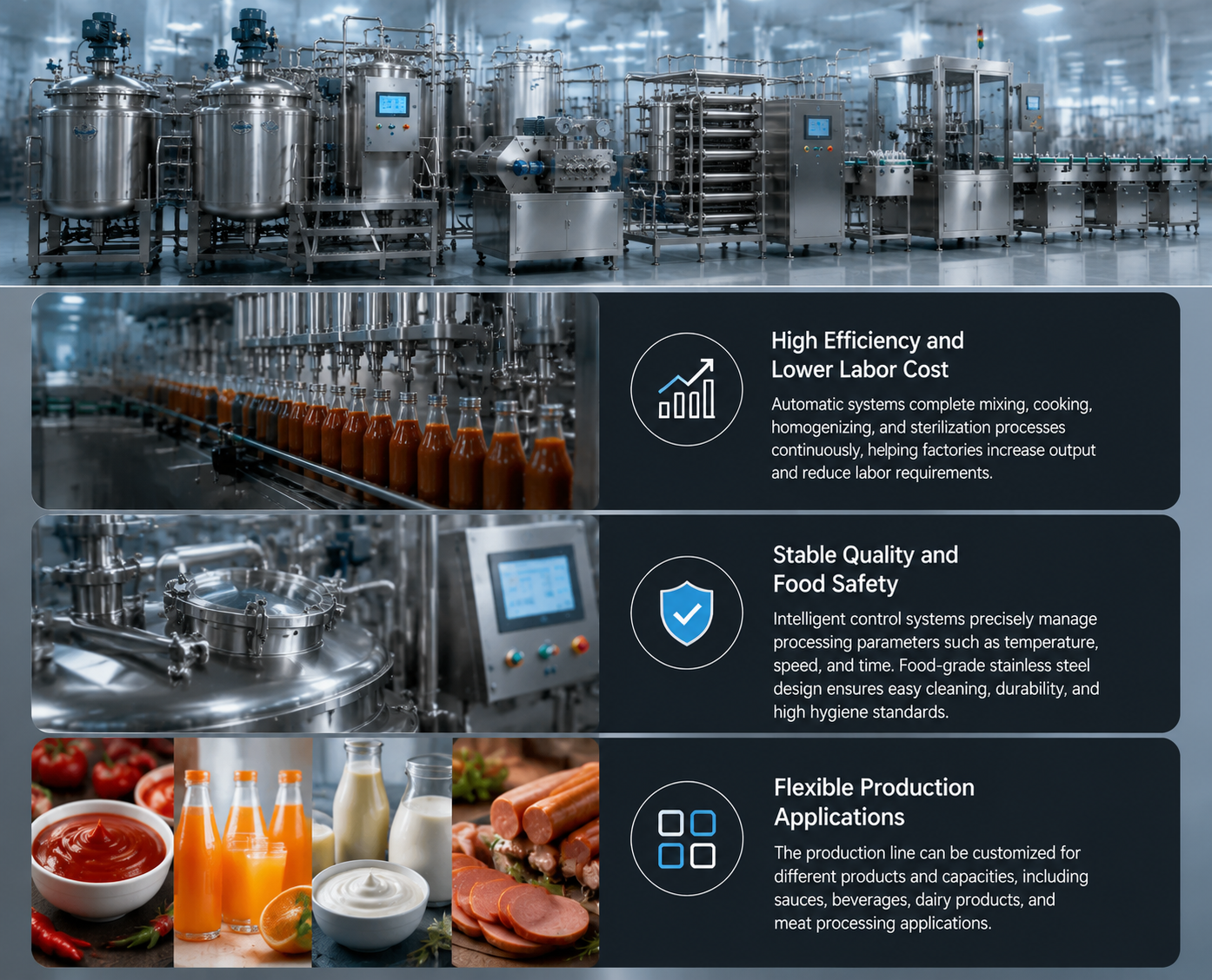 Homogenizing & Sterilizing Production Line