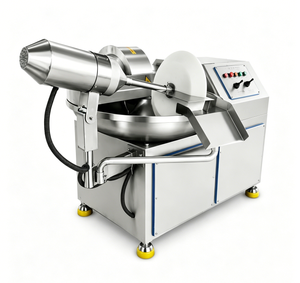 Industrial Vacuum Bowl Cutter Machine High Speed Meat Processing Equipment