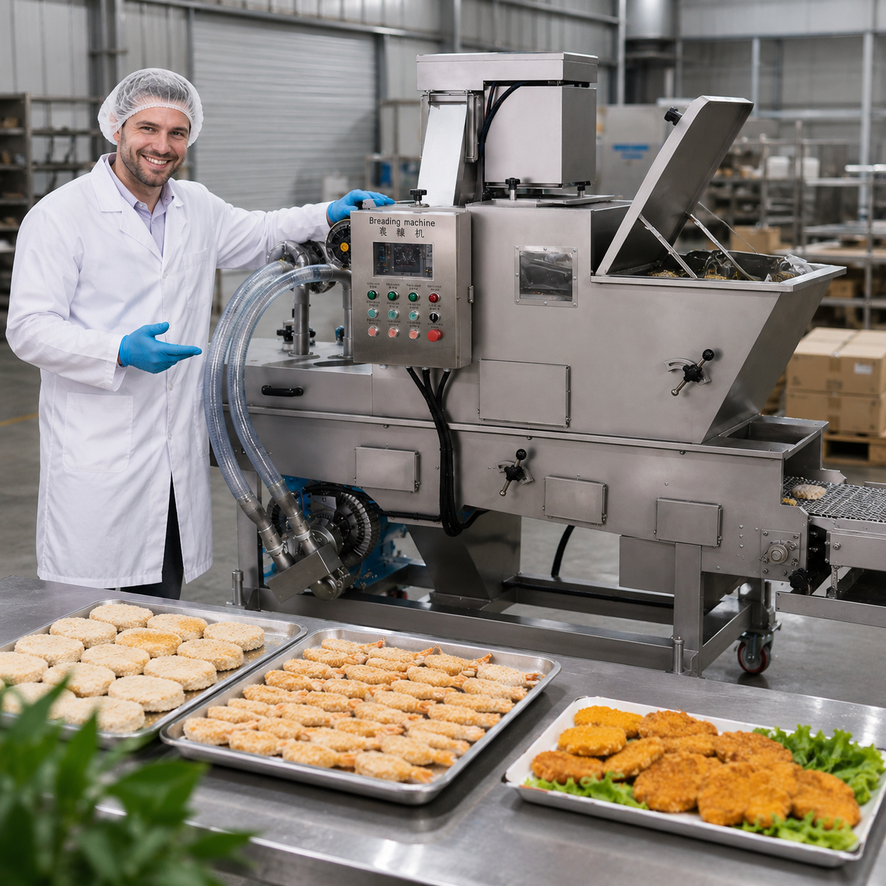 Reliable Commercial Fried Food Breading Equipment