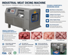 High Precision Diced Meat Cutter for Automated Factory Meat Processing Lines
