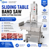 High Precision Slideway Bone Saw Machine for Adjustable Thickness Meat Bone Cutter Butcher Shop