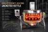 Commercial Steam Heating Jacketed Cooking Kettle for Food Processing