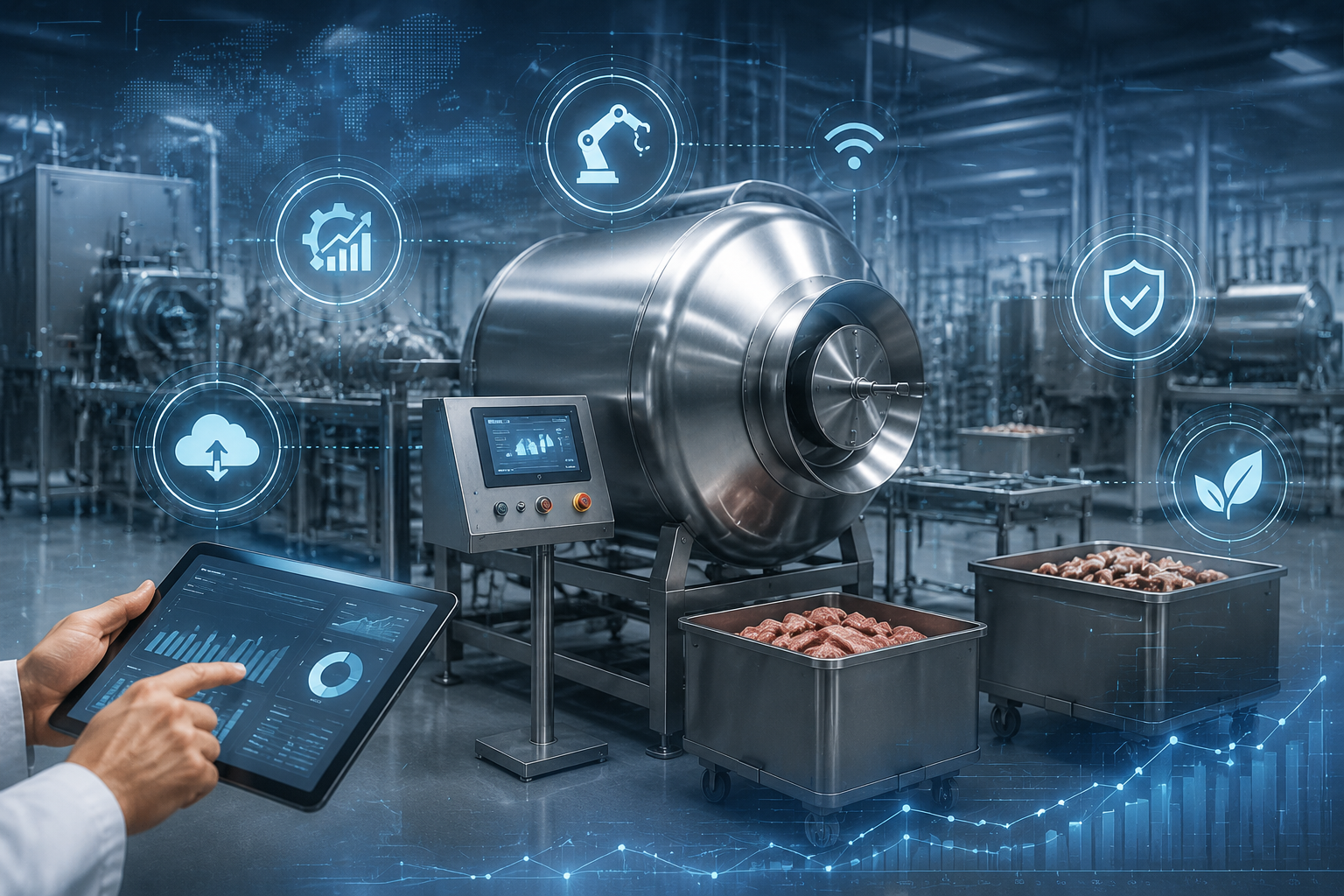 Prepared Meat Tumbling Marinating Line