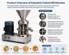 Industrial Stainless Steel Colloid Mill for Food Emulsification Processing Machine