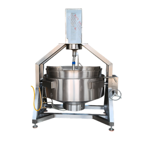 Large Capacity 500L Semi-Automatic Planetary Stir Fry Pot SUS304 Jacketed Kettle for Red Bean Paste Fruit Filling Mooncake Stuffing Cooking 