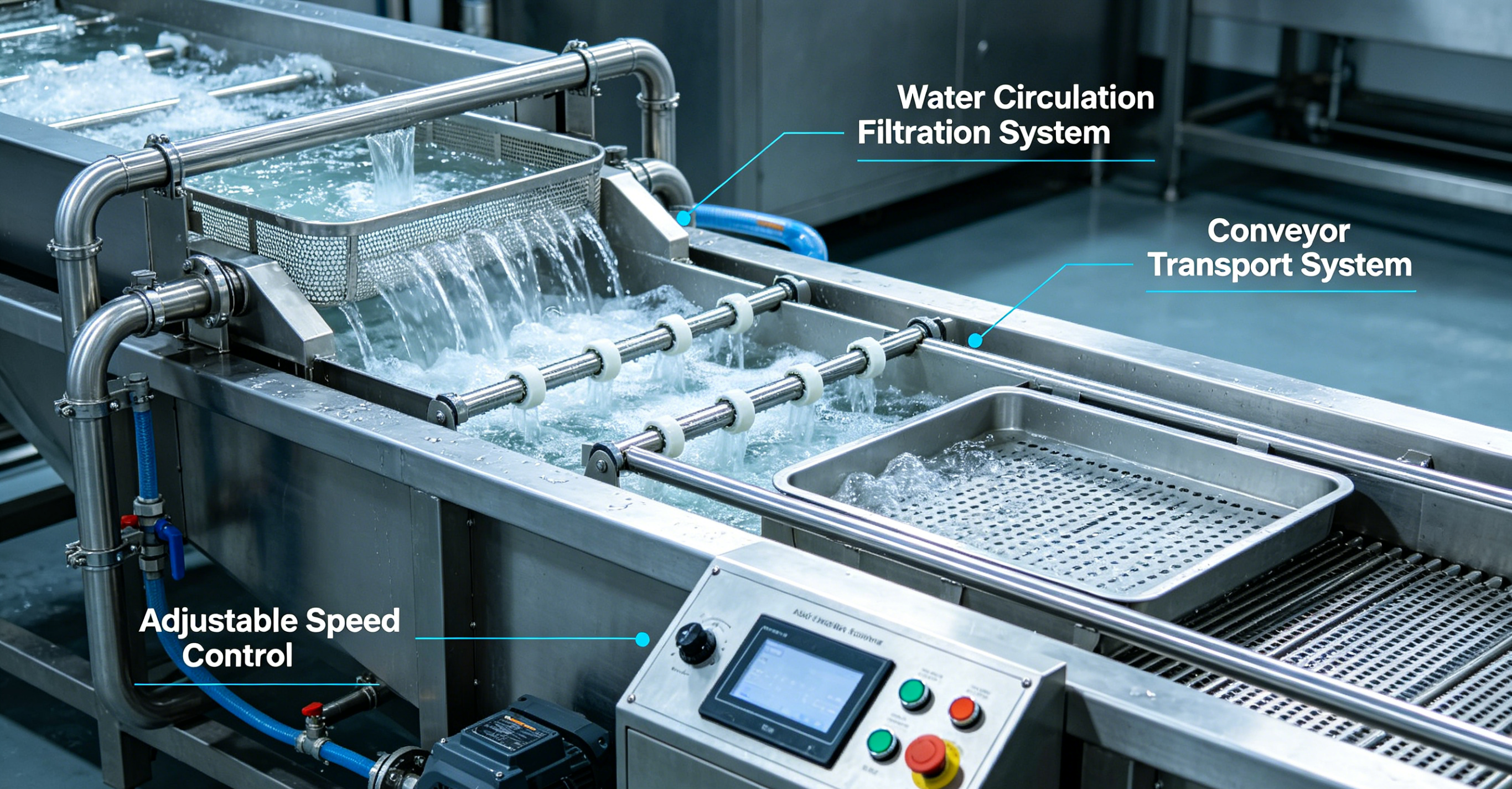 Industrial Bubble Vegetable Washing Machine Fruit Cleaning System Equipment