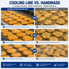 Automatic Closed Conveyor Air Cooling Line | Industrial Cooked Food Rapid Cooling Machine