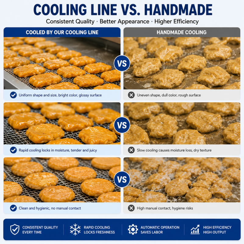 Automatic Closed Conveyor Air Cooling Line | Industrial Cooked Food Rapid Cooling Machine