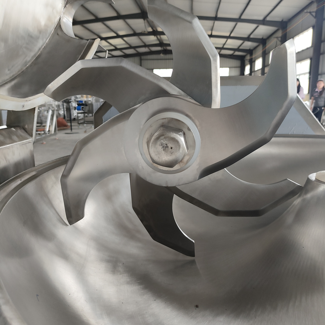 Industrial Vacuum Bowl Cutter Machine High Speed Meat Processing Equipment
