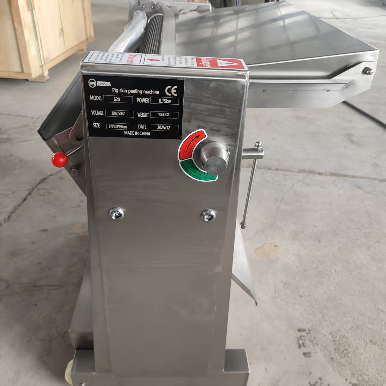 Pig Pork Skin Peeling Machine for Industrial Meat Processing Equipment
