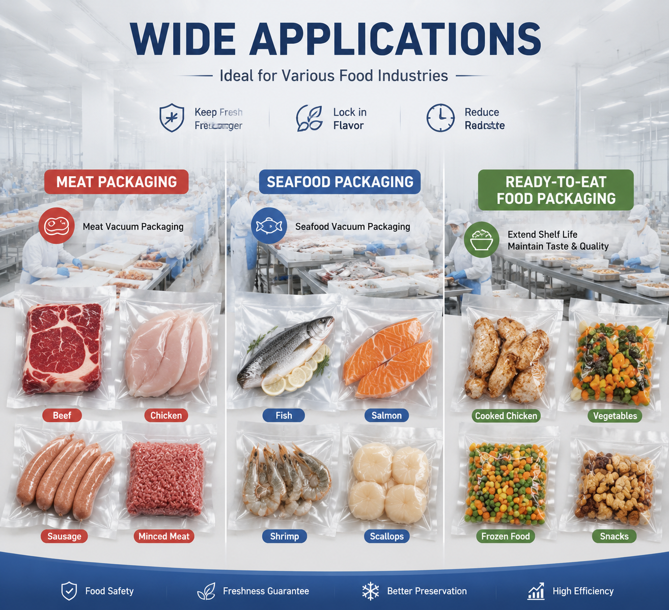 Industrial Vacuum Packaging Machine for Food and Commercial Packaging