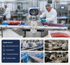 Industrial Fresh Meat Cutting Machine for Frozen Meat Strip Processing