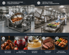 Commercial Steam Heating Jacketed Cooking Kettle for Food Processing