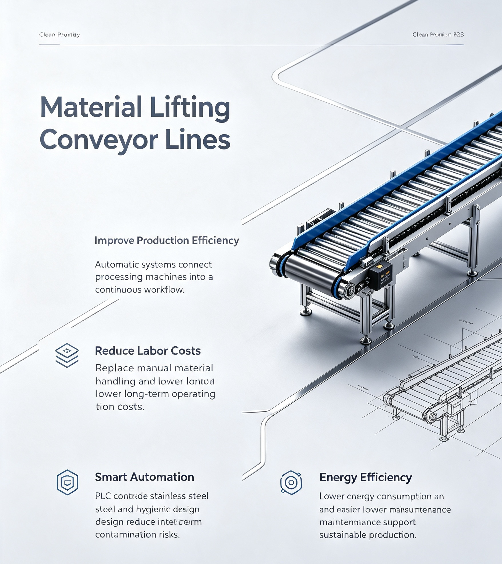 Material Elevating Conveying Assembly Line