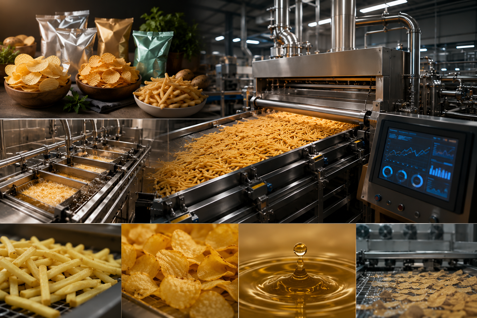 Automatic French Fries Production Line
