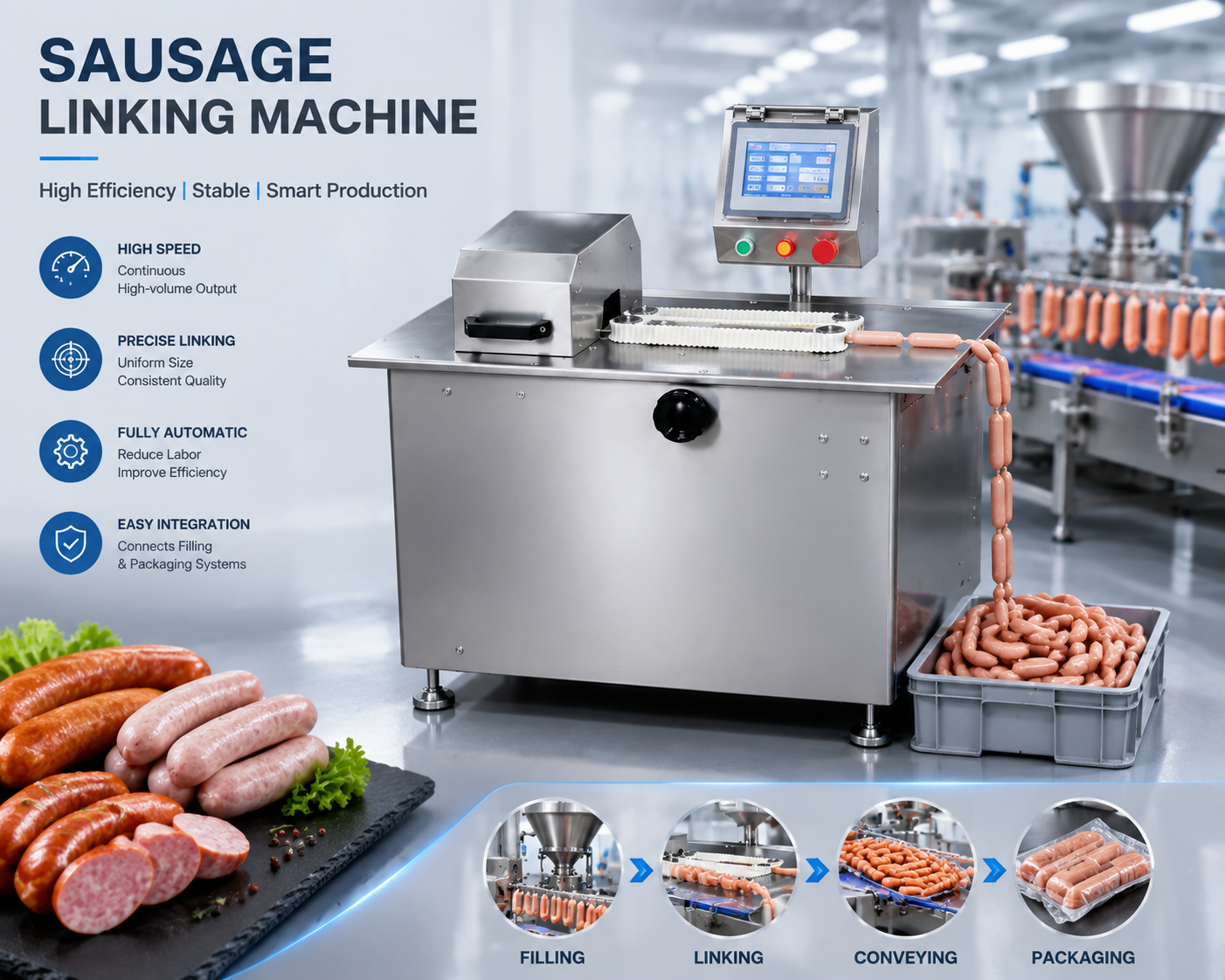 Pneumatic Sausage Clipper 
