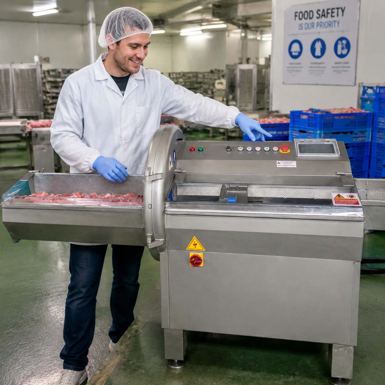 Automatic Meat Slicer Portion Cutter | Industrial Frozen Steak Cutting Machine