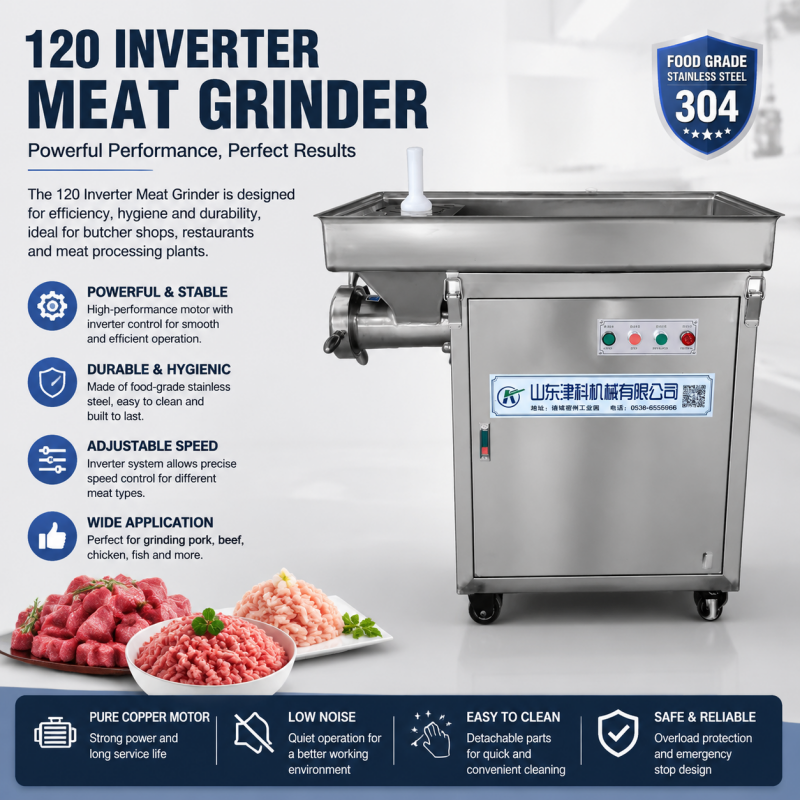 High Efficiency Multifunctional Electric Meat Mincer For Dumpling Meatball Filling Central Kitchen Factory