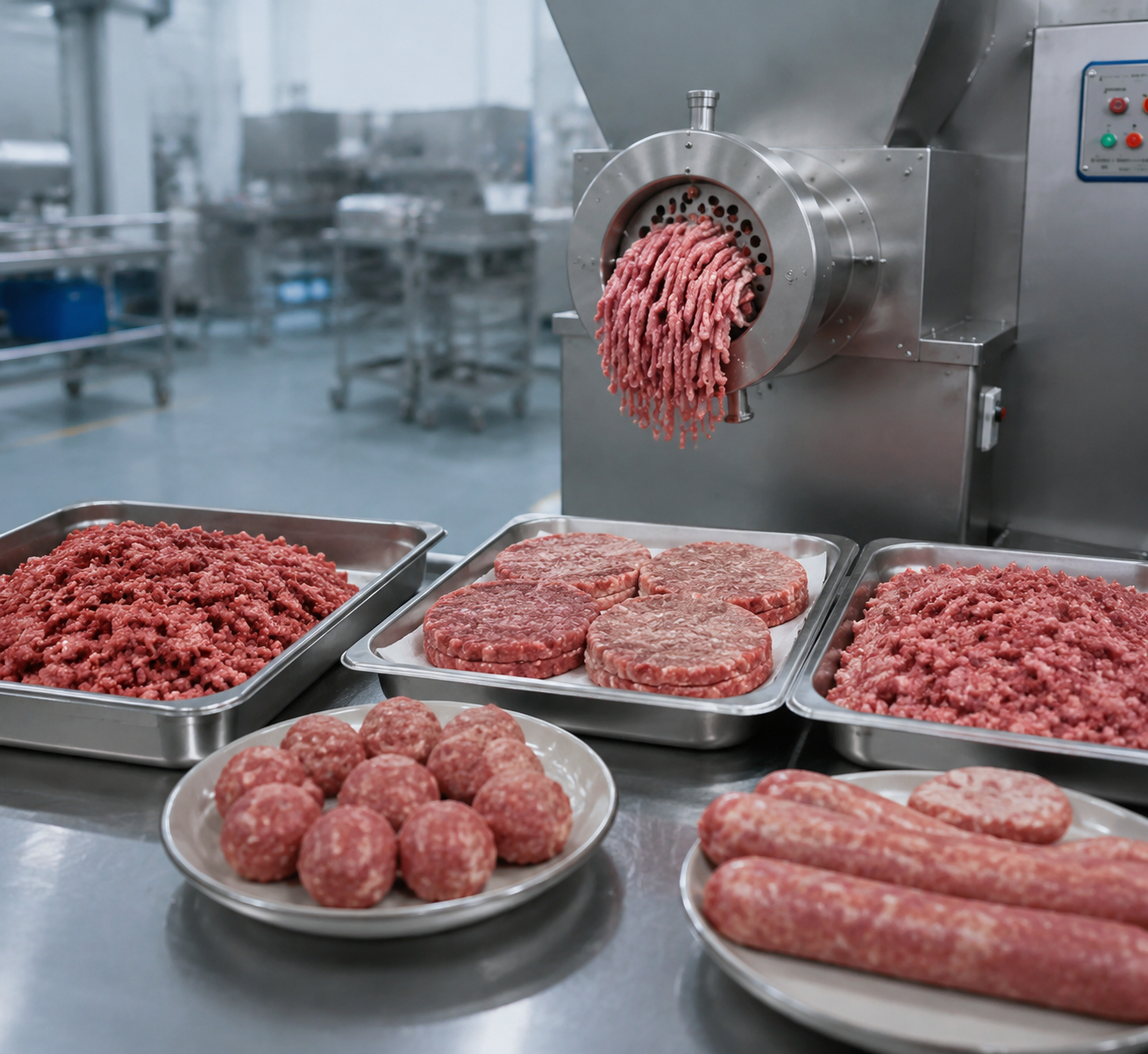 Industrial Meat Grinder Machine for Commercial Meat Processing Line