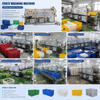 Water Recycle Automatic Plastic Basket Washing Machine For Food Processing Factory