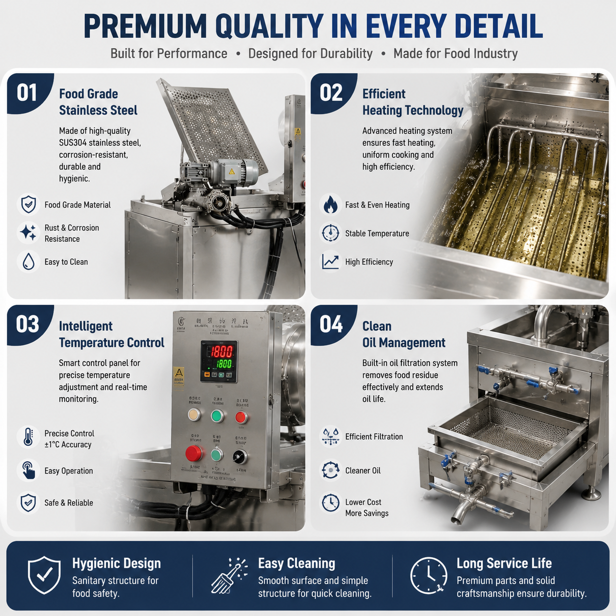 Industrial Frying Machine for Efficient Commercial Food Processing Solutions