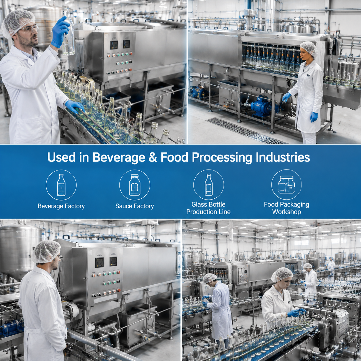 High-Efficiency Bottle Washing Machine for Beverage & Pharmaceutical Production