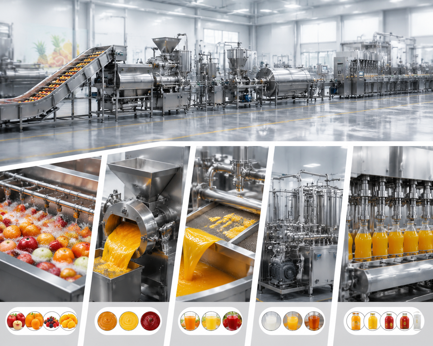 Fruit Juice & Fruit Puree Processing Line