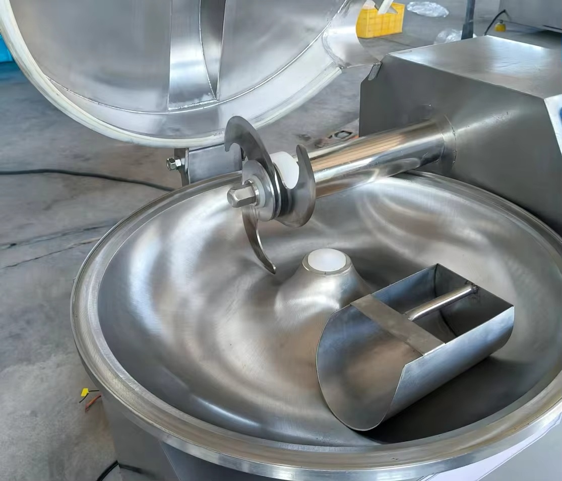 Industrial Vacuum Bowl Cutter Machine High Speed Meat Processing Equipment