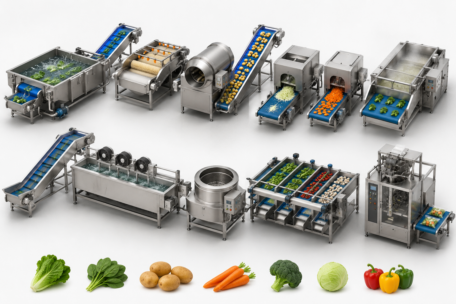 Bubble Type Fruit and Vegetable Washing Line.png