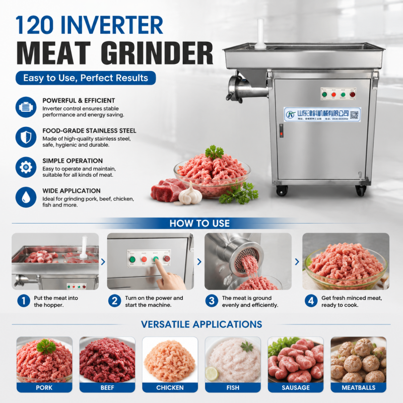 High Efficiency Multifunctional Electric Meat Mincer For Dumpling Meatball Filling Central Kitchen Factory