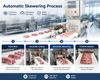 Automatic Skewer Machine for Meat Processing and BBQ Production