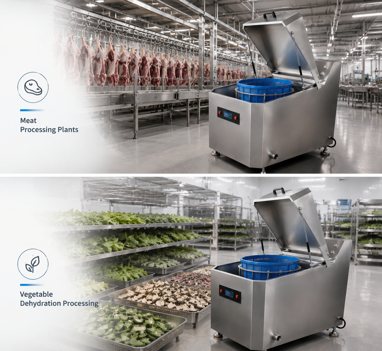 Flip Top Rotary Basket Dehydration Machine