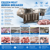 Industrial Frozen Meat Crusher for Beef Pork Processing Line