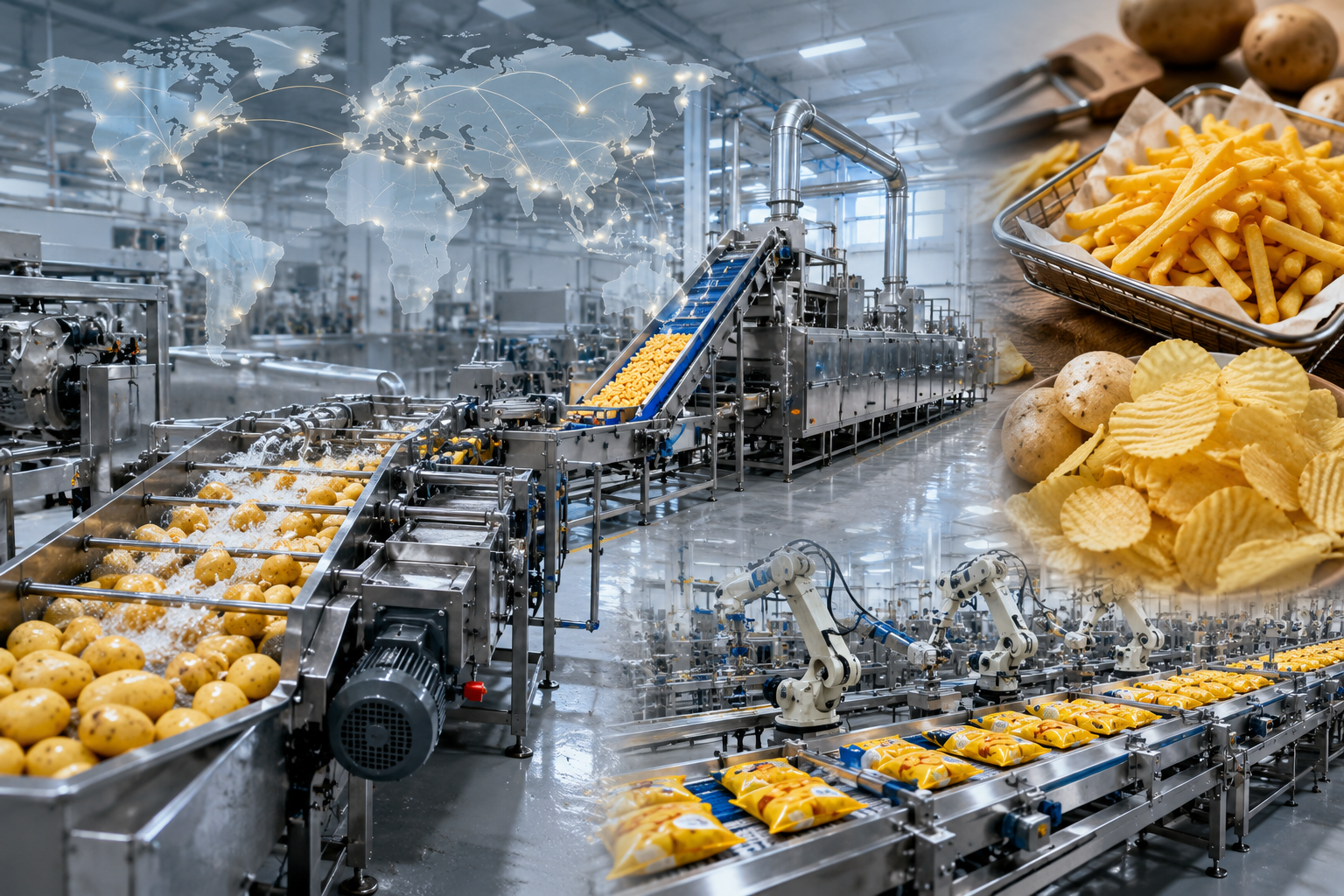 Automatic French Fries Production Line