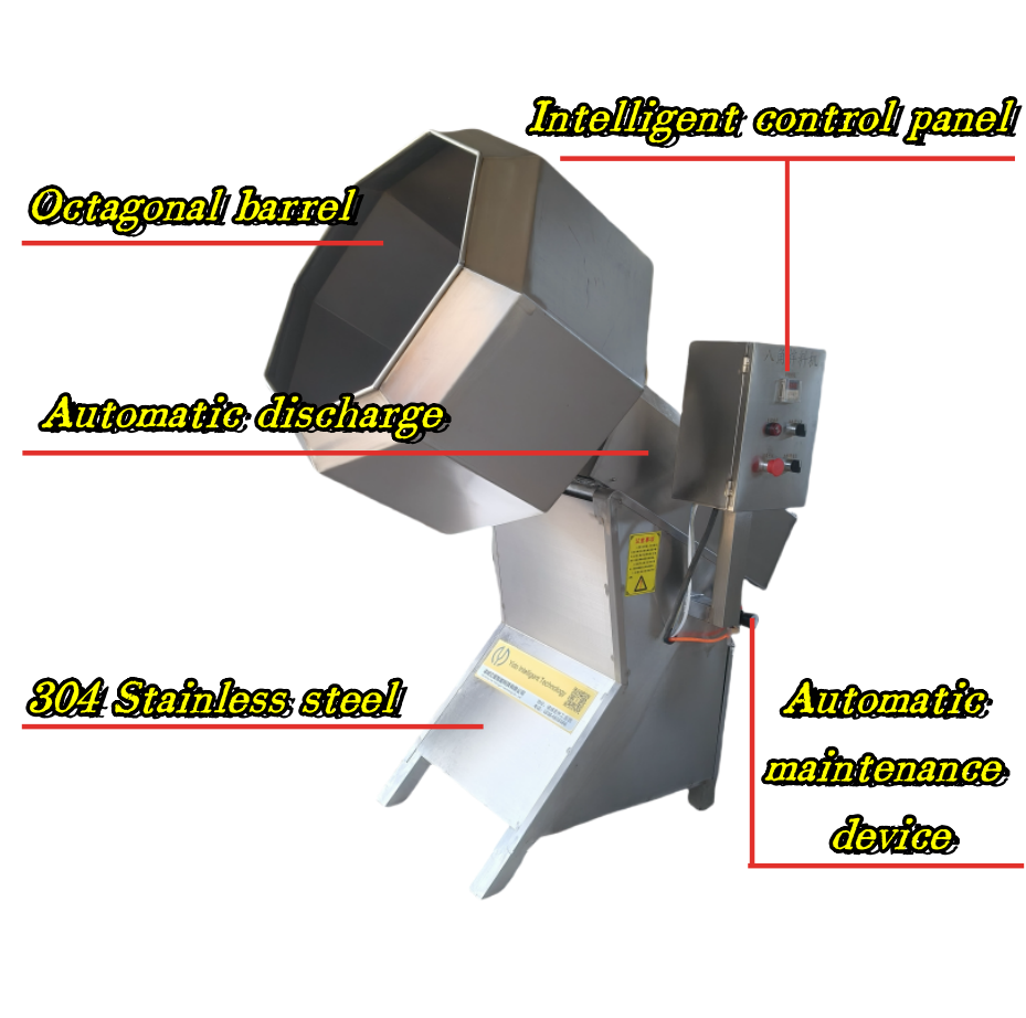 Industrial Octagonal Seasoning Mixer Machine for Efficient Food Mixing Solutions