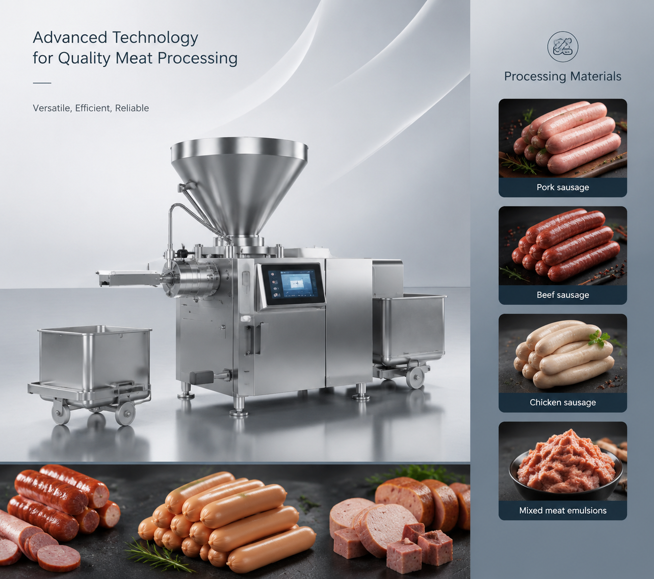 Continuous Sausage Clipping Machine