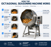 Industrial Octagonal Seasoning Mixer Machine for Efficient Food Mixing Solutions