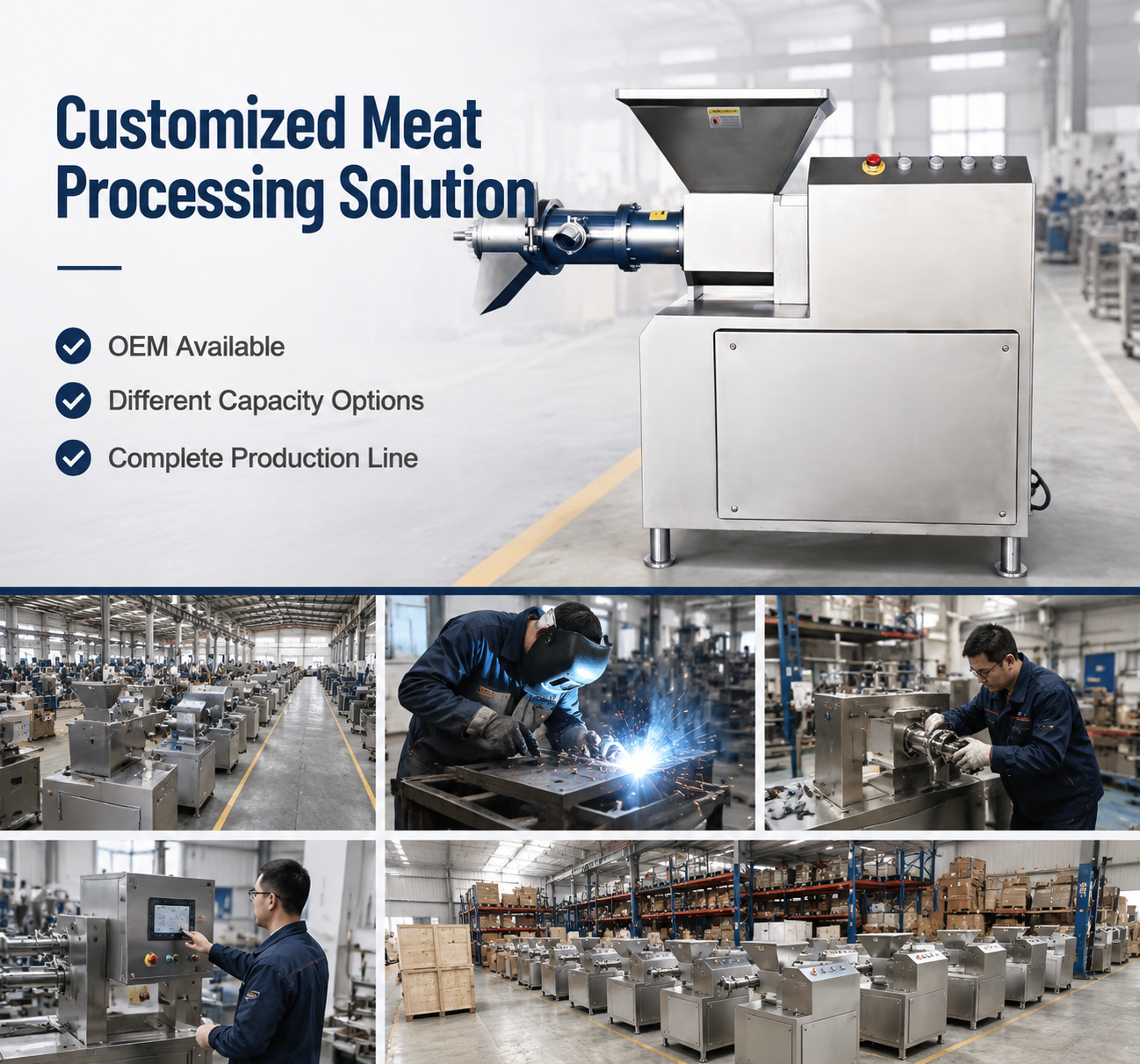 Industrial Bone Meat Separator Machine for Efficient Meat Processing Equipment