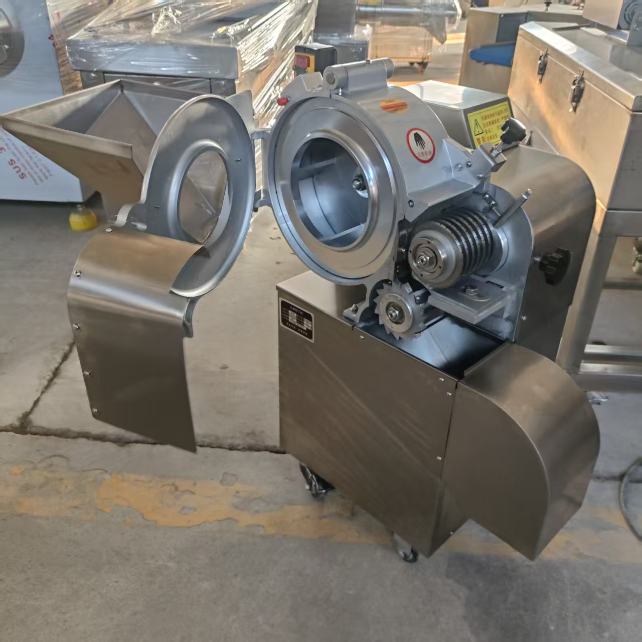 Industrial Centrifugal Meat Dicing Machine for Food Processing Line