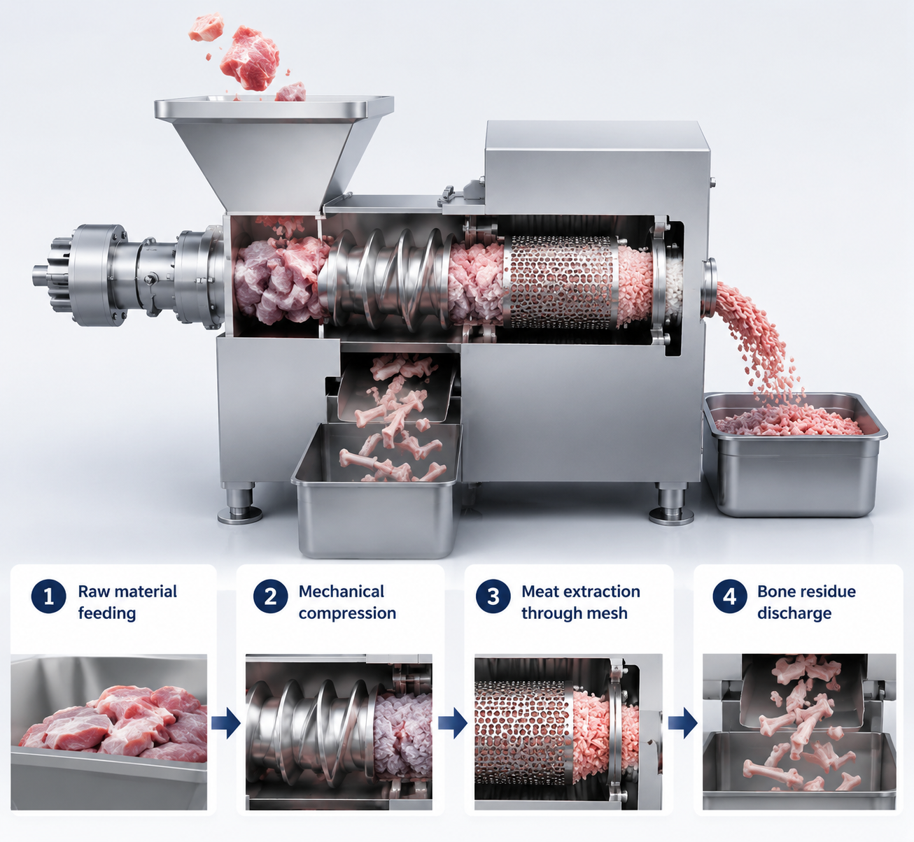 Meat Separating Machine