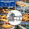 High Uniformity Cheese Block Slicing Machine Anti-Jam Blade System Single Operator Operation for Large Scale Dairy Manufacturing Plant CE Compliant