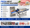 Industrial Automatic Meat Layering Machine for Food Processing Factory