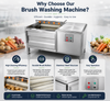 Industrial Brush Roller Washing Machine for Efficient Vegetable Cleaning Solutions