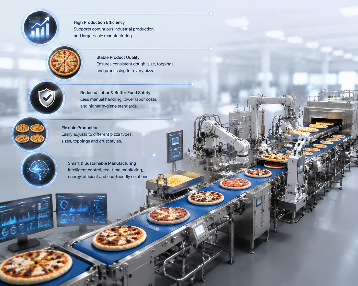 pizza processing equipment